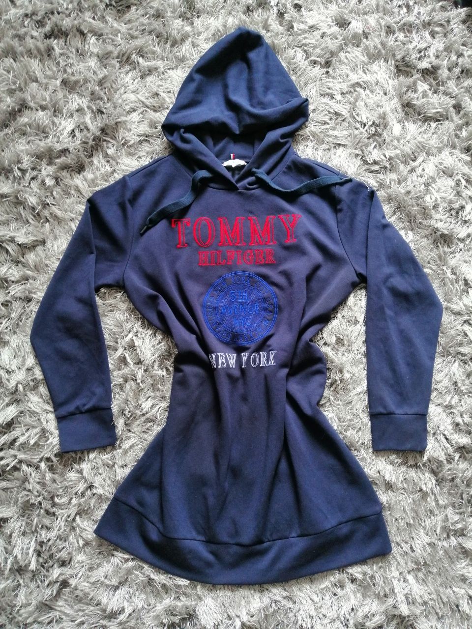Bluza, tunika, Tommy Hilfiger, XL, granatowa, nowa