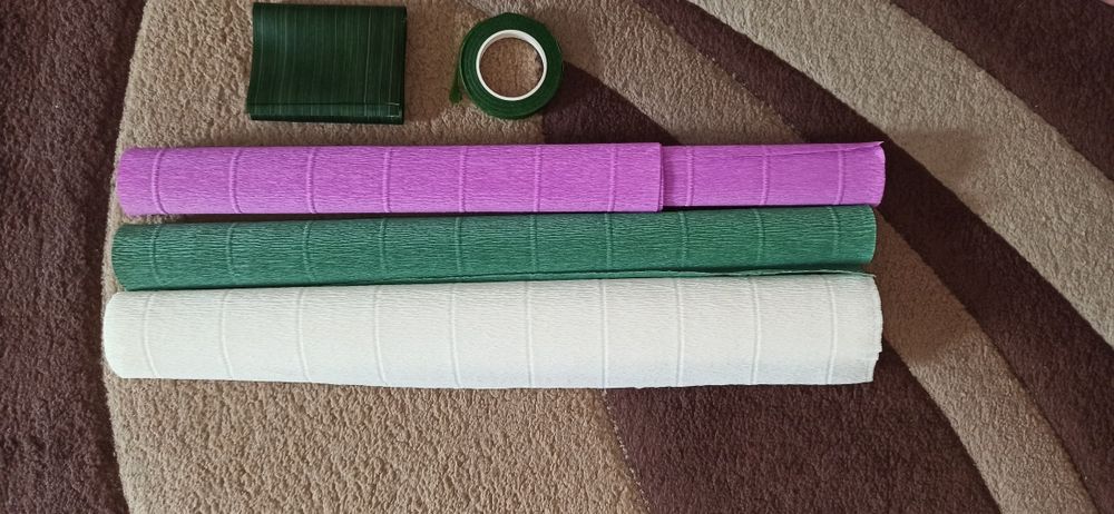 Гофро бумага, ленты для декора