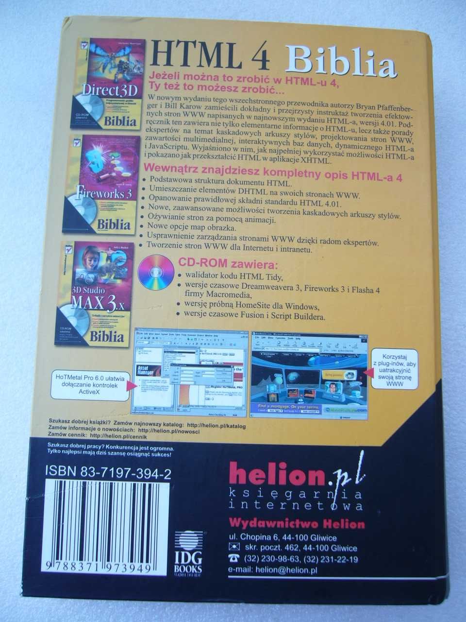 HTML 4 Biblia Helion