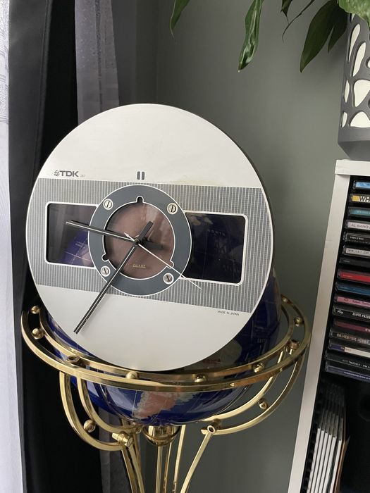 Szpula SA Magnetofon Szpulowy 26.5cm Zegar/Robiony na Zamowienie!