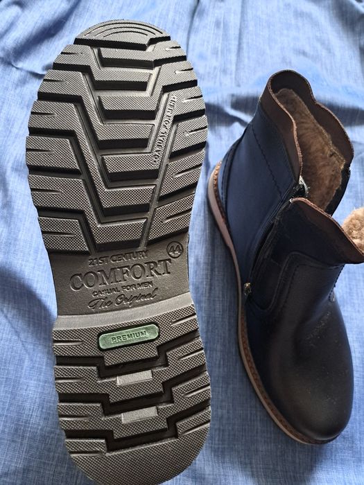 Чоловічі зимові шкіряні чоботи