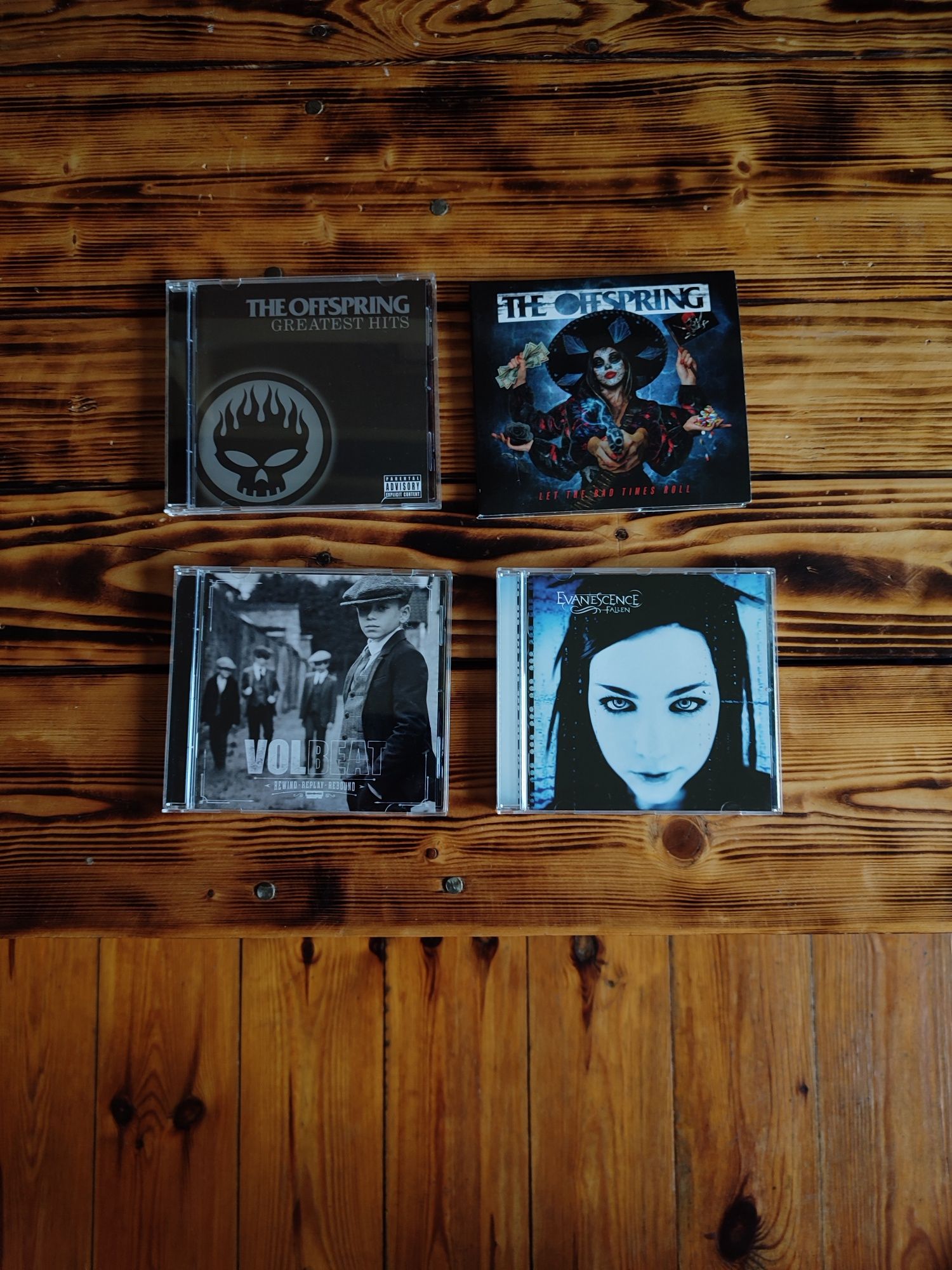 Evanescence The Offspring Volbeat CD 4 sztuk płyta CD muzyka