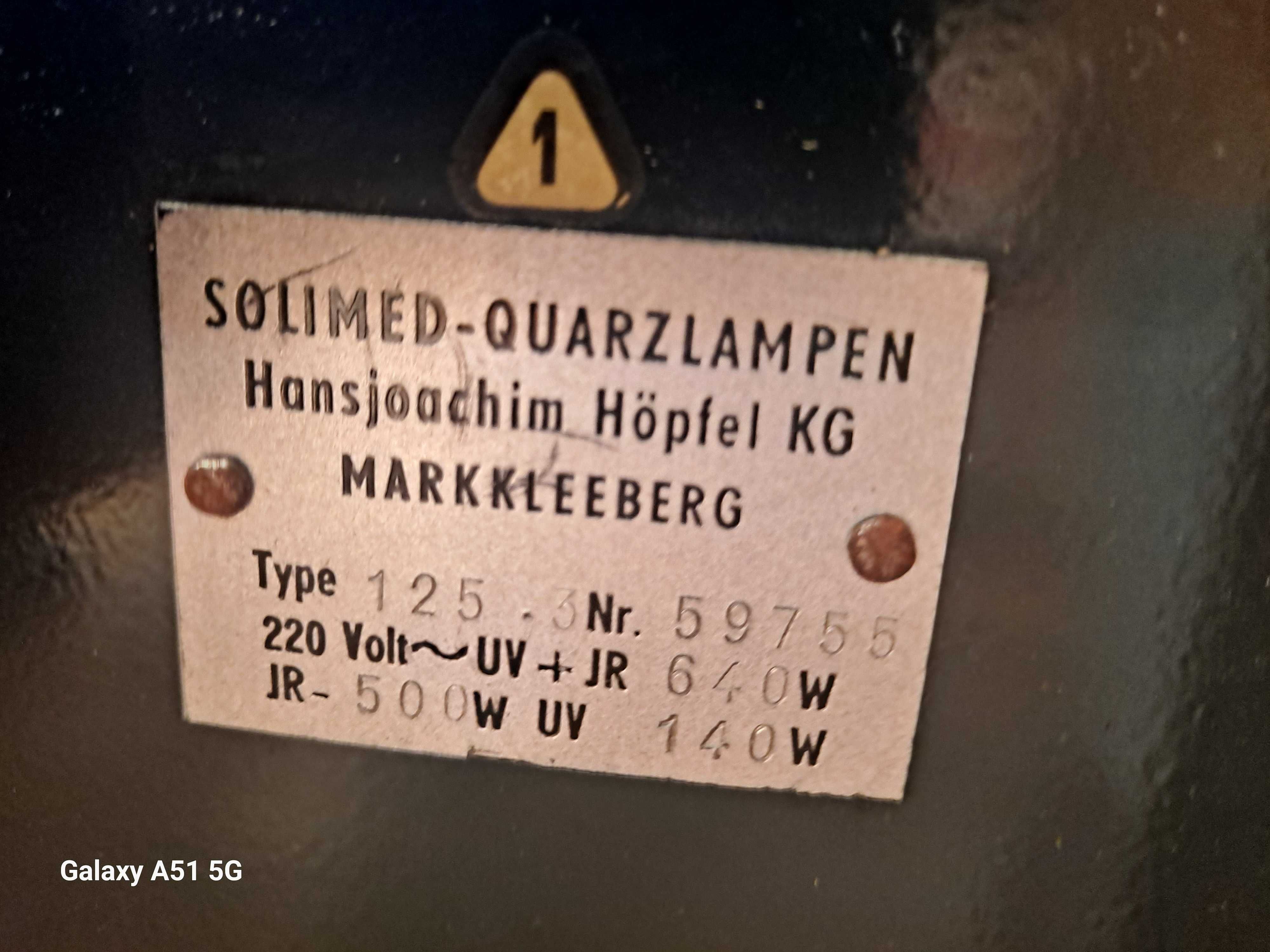 Solimed-quarzlampen Lampa Kwarcowa