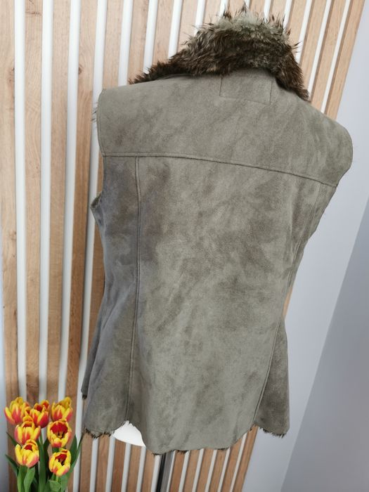 Bezrękawnik kamizelka z futerkiem od środka r. M