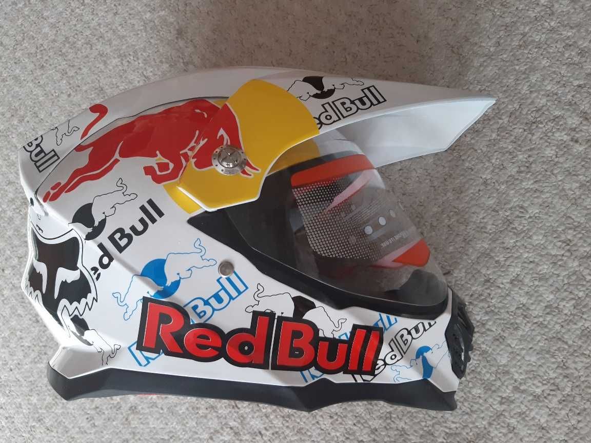 Kask Red Bull rozm. M 56-58 - nowy na motocykl, rower, hulajnogę