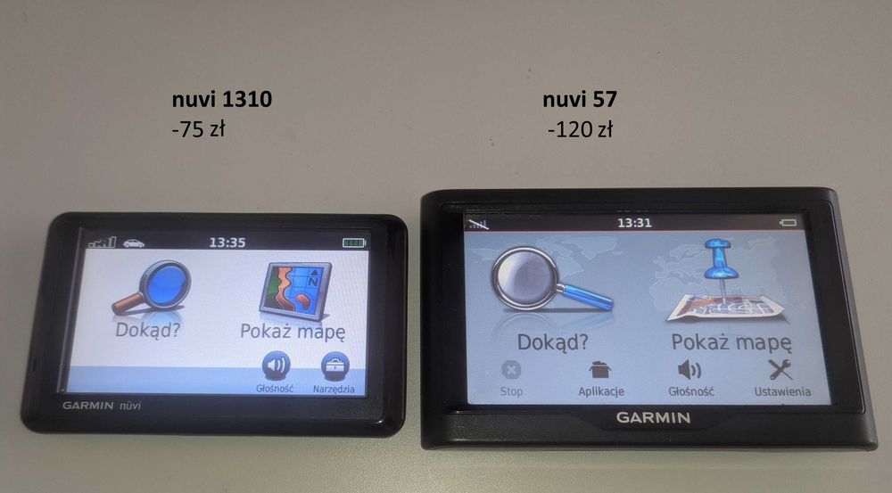 Nawigacja gps garmin nuvi 1310 lub nuvi 57