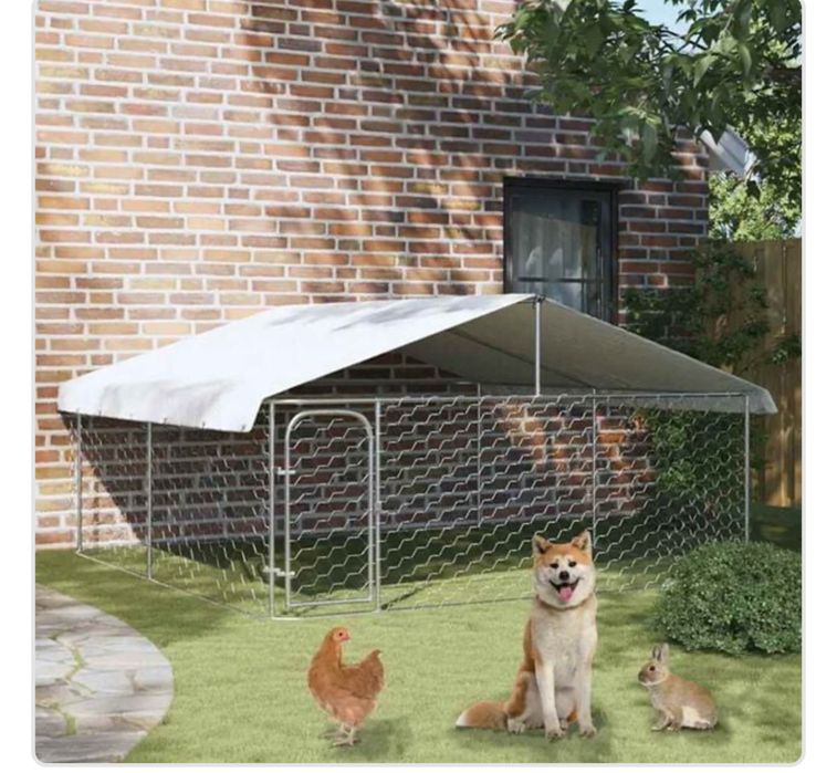 Canil de exterior com telhado