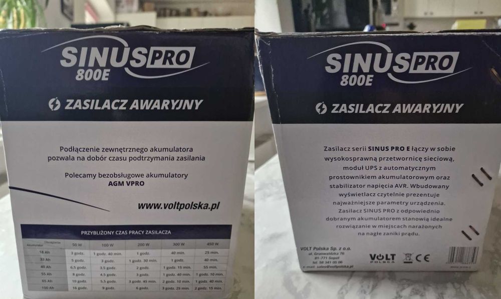Zasilacz awaryjny VOLT Polska sinusPRO-800E