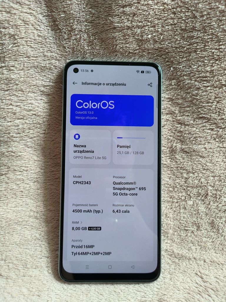 Oppo Reno 7 Lite 5G