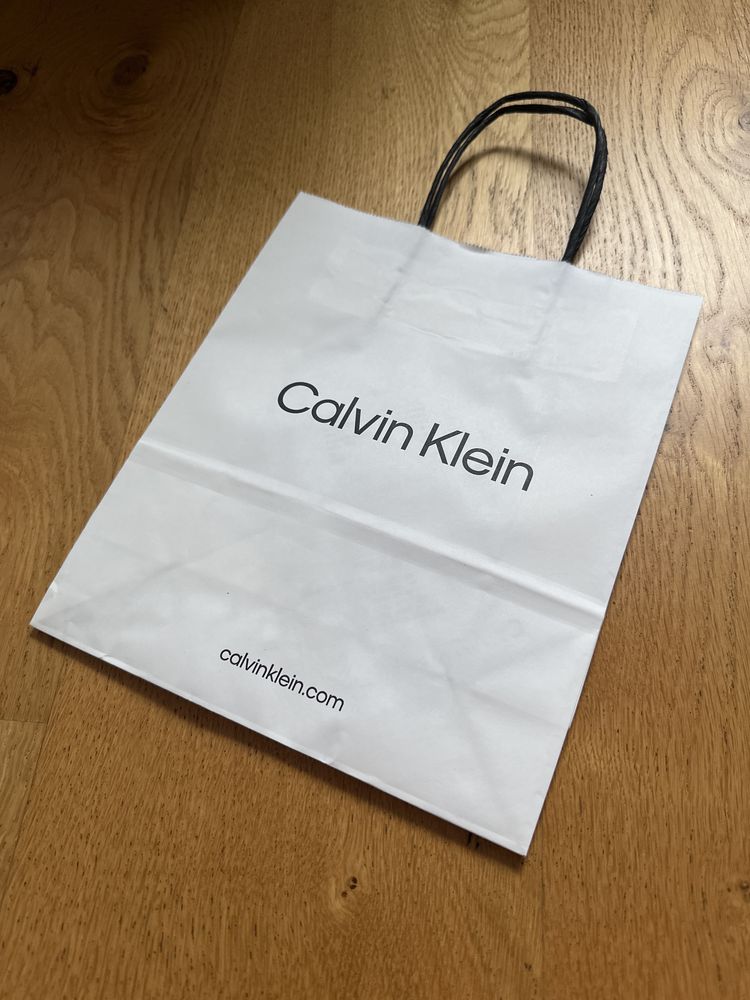 Torebka papierowa Calvin Klein nowa biała torba