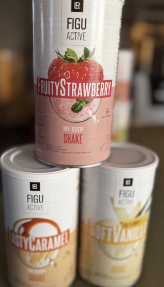 Figuactive Trójpak Shakes truskawkowy , waniliowy LR