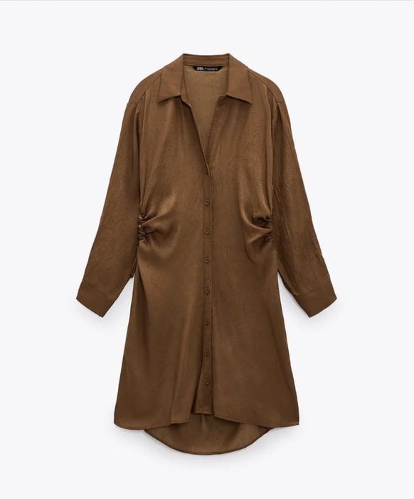 Сукня  Zara з жатої тканини