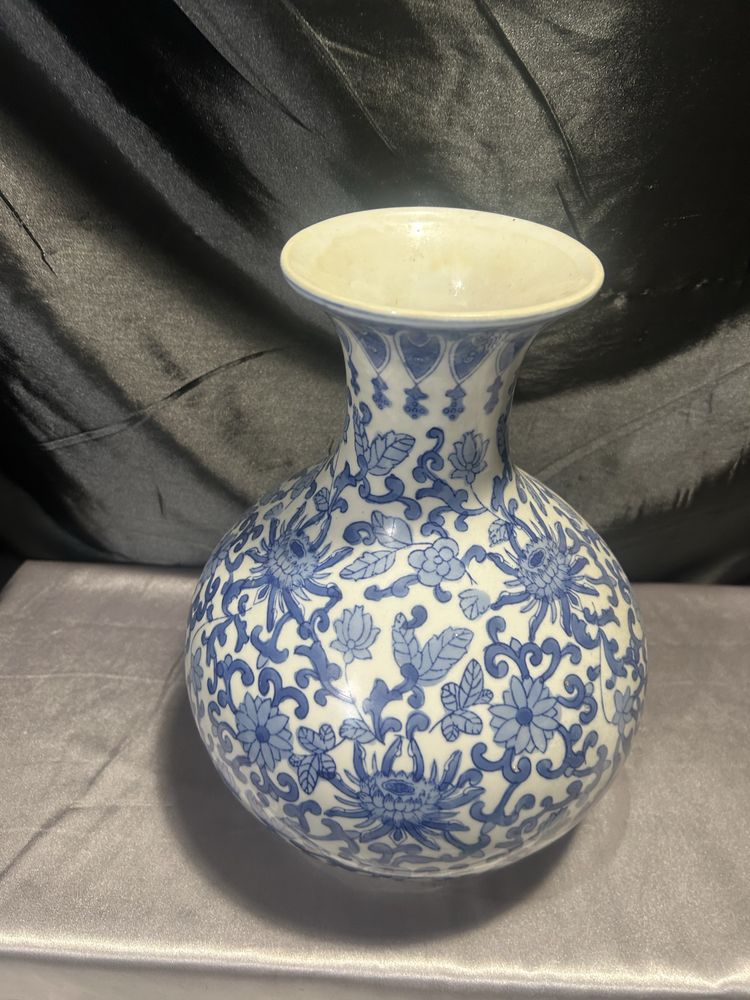 Porcelanowy dzban deko. blue and white Chińska porcelana eksportowa