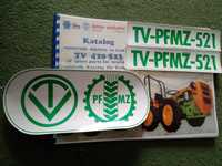 TV-521 naklejki lombardini traktorek ogrodniczy też instrukcja katalog