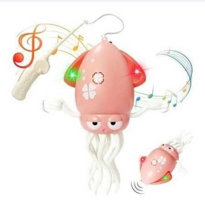 Танцюючий кальмар/ інтерактивна іграшка кальмар/ музичний кальмар ОПТ!