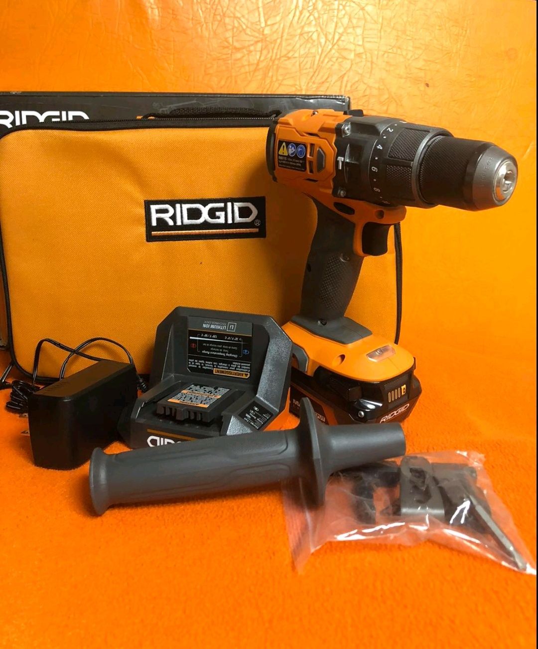 Безщітковий ударний дриль шуруповерт Ridgid R86115 18V із США