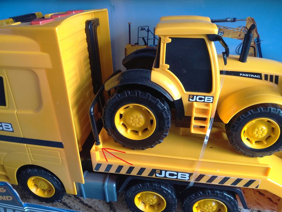 Auto pojazd JCB Heavy Load Transporter Laweta z 2 autami