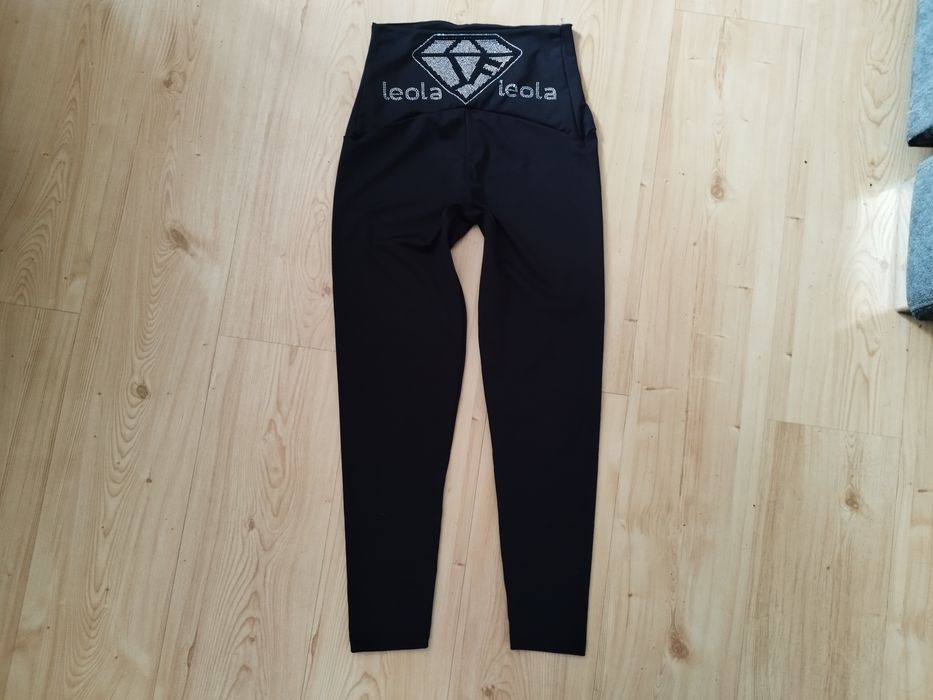 Wyszczuplające legginsy cekiny holo S