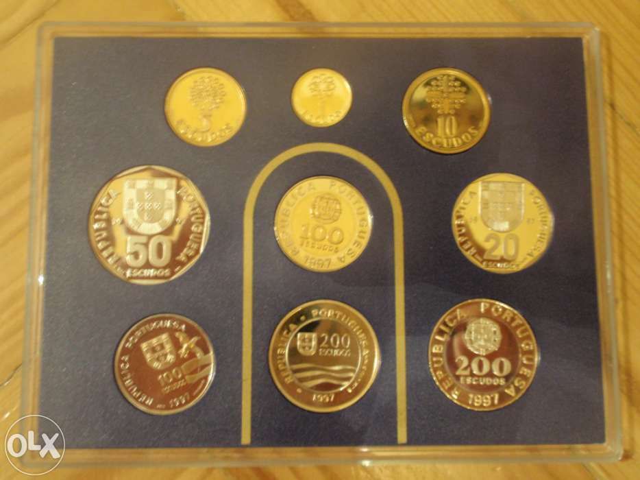 Colecção de 9 moedas "Proof" da Expo 98 (INCM)