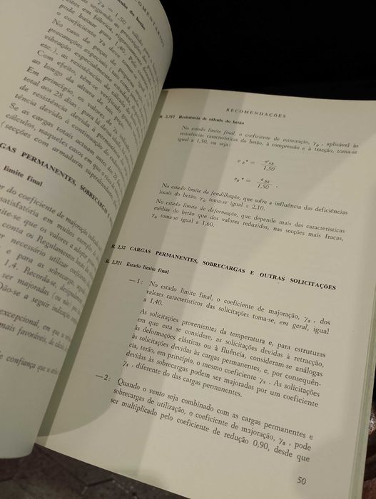 Betão Armado 1967 Recomendações práticas unificadas