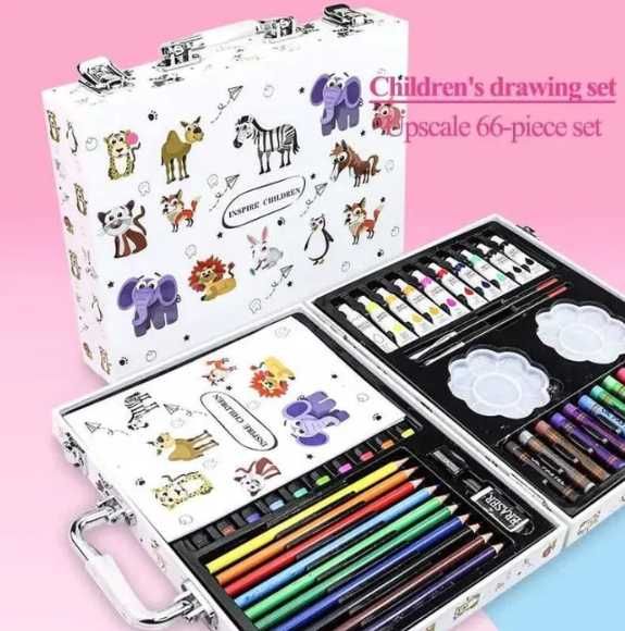 Детский набор водных карандашей маркеров 50 предметов красок