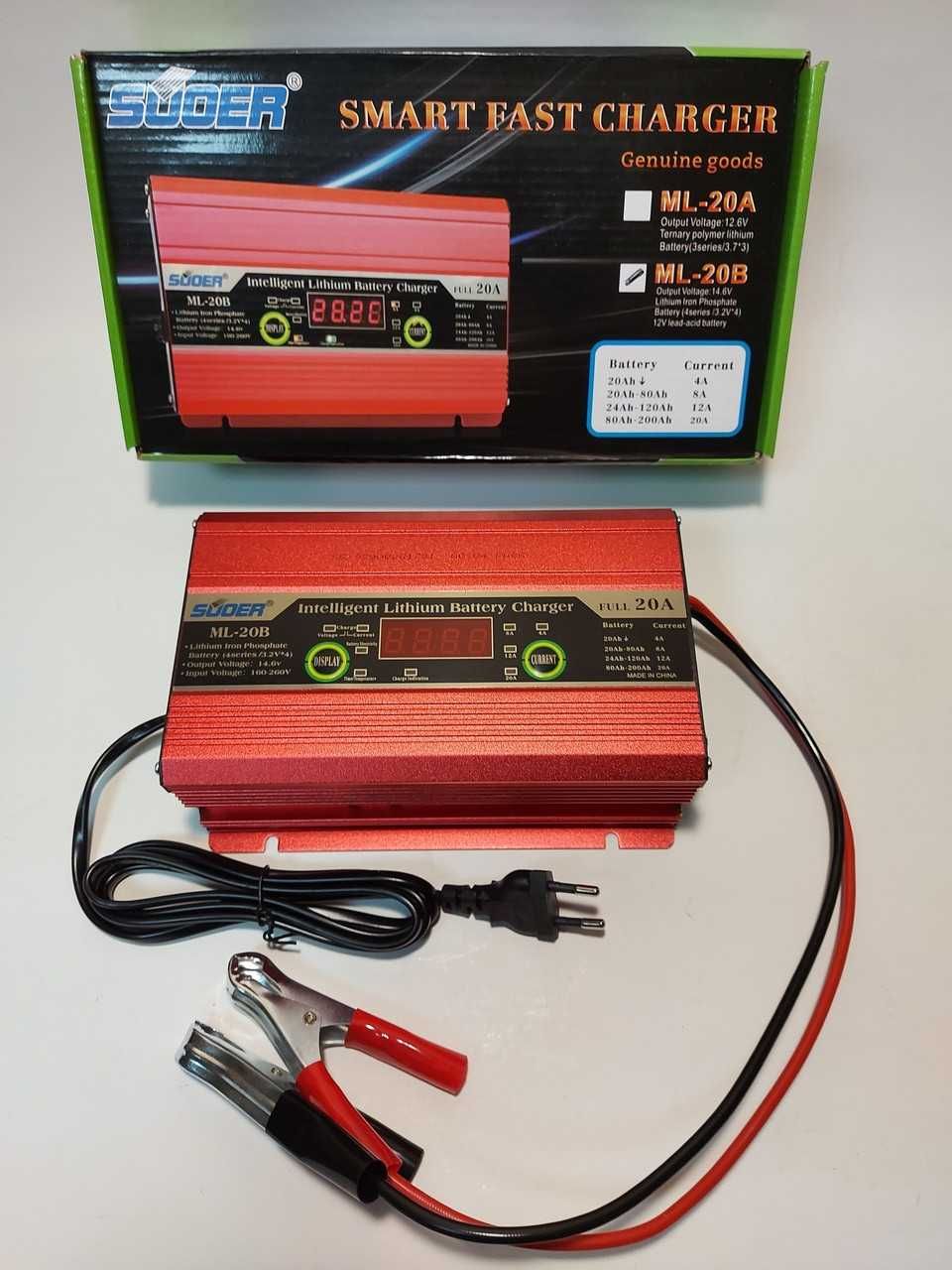 Зарядное устройство для аккумуляторов LiFePO4, SLA, AGM 14,6В 4-20А