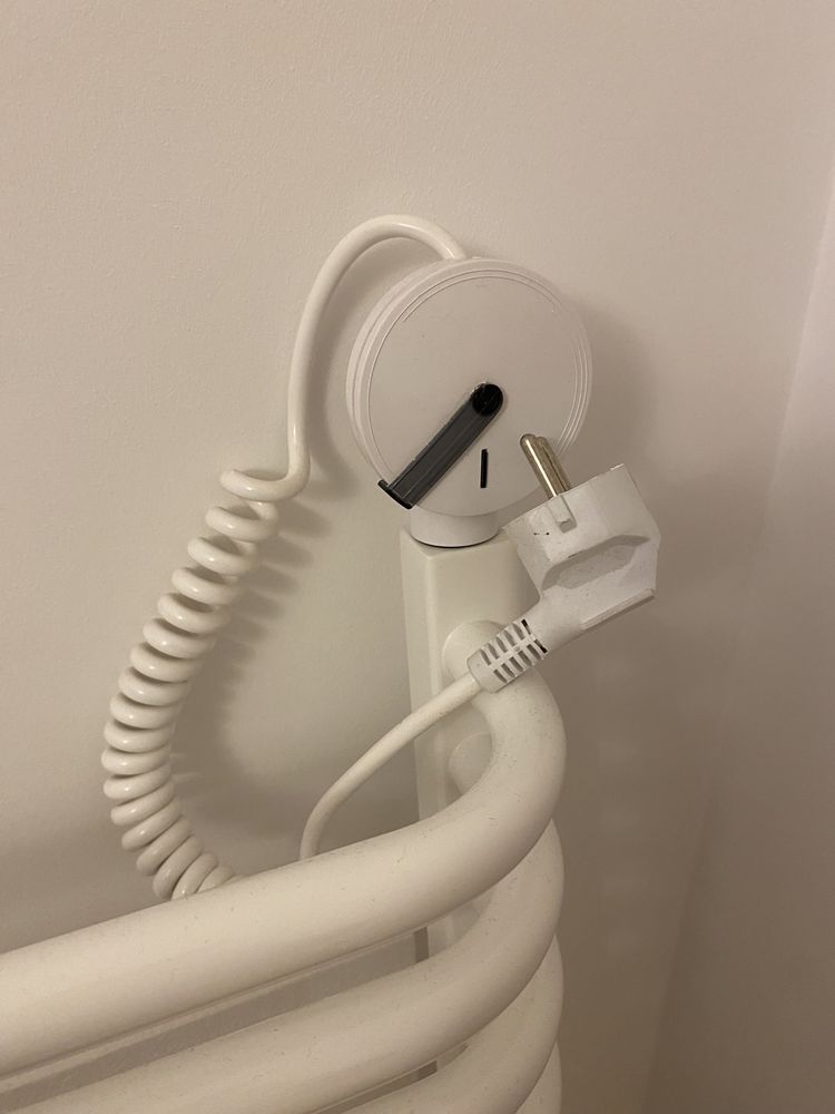 Grzejnik łazienkowy biały drabinka 120x50 z termostatem