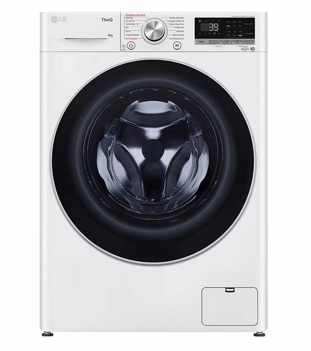 Máquina Lavar Roupa LG 9KG, IA, Classe A, Turbo Wash, Garantia