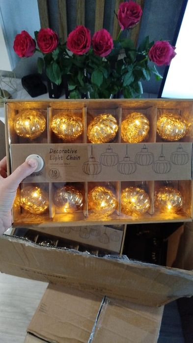 Dekoracyjne światełka LED szklane