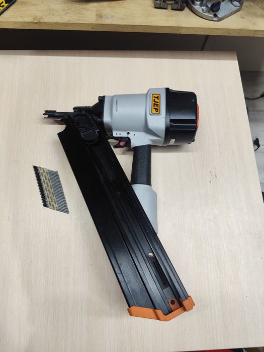 Пневмо пістолет TJEP по дереву! оригінал потужний 90мм нейлер