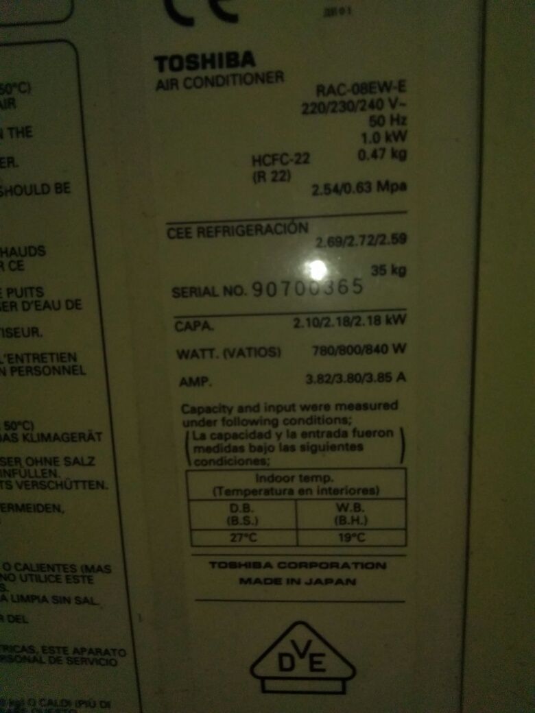 Klimatyzator Toshiba