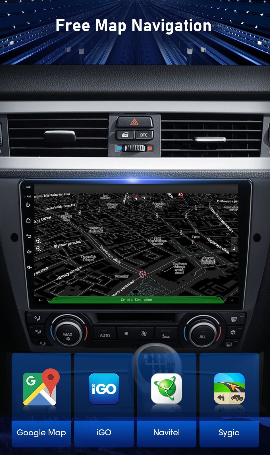 Radio 2 DIN Android BMW Seria 3 E90 E91 E92 E93