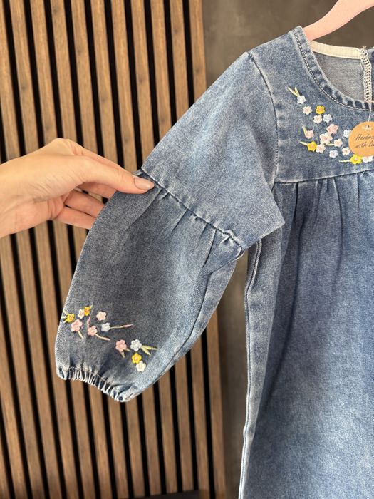 Nowa jeansowa sukienka 104/110 handmade
