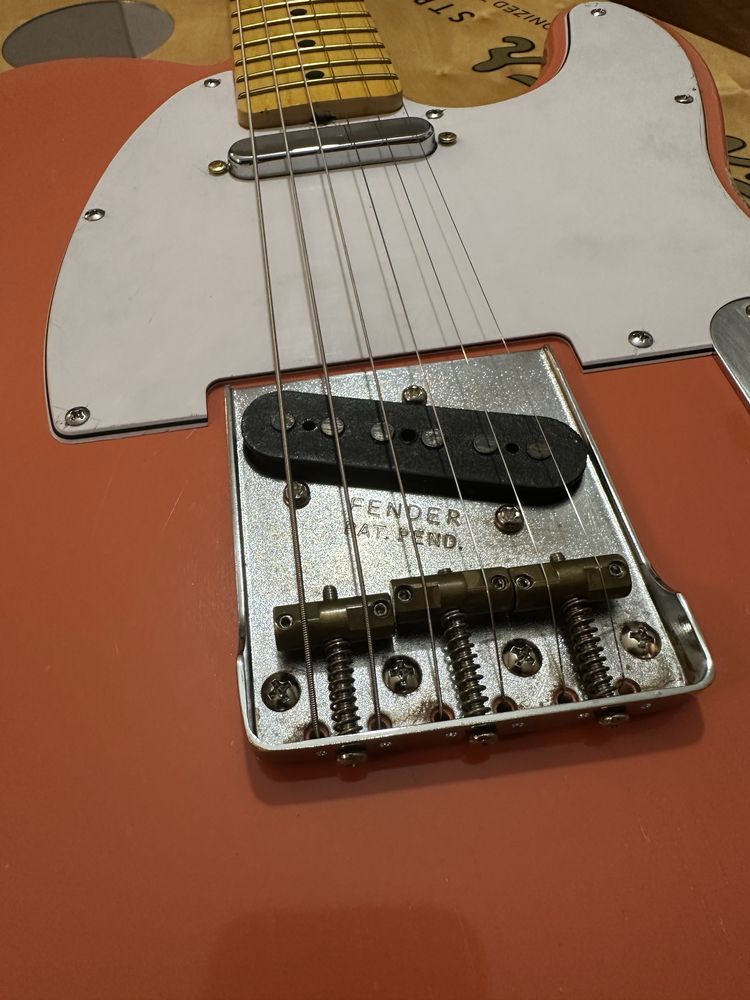 Custom relic Telecaster Tahiti coral