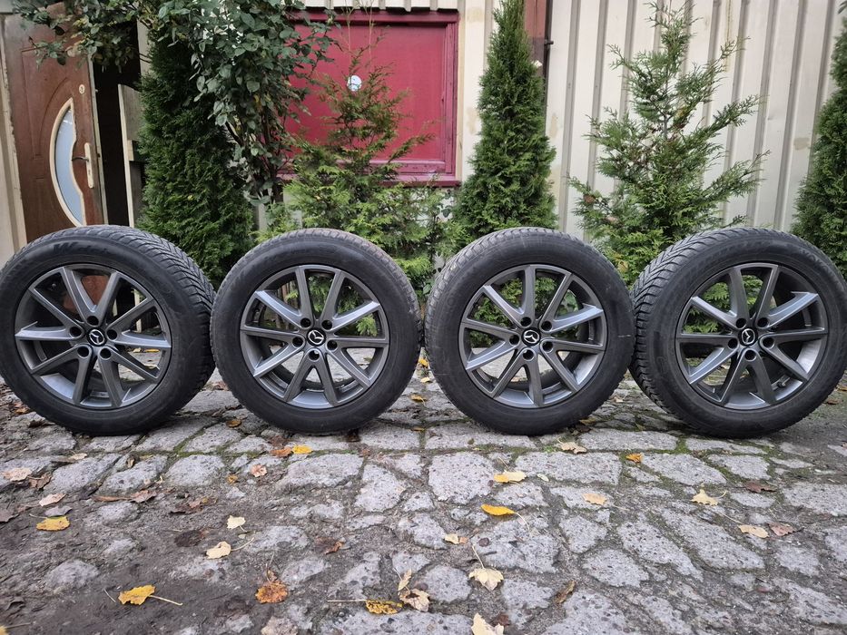 4 koła zimowe, aluminiowe felgi 17 cali, Mazda 6