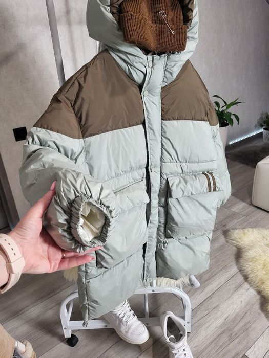 стильний, об'ємний пуфер,пальто,подовжена куртка оверсайз  унісекс