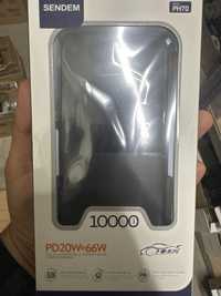 Повербанк power bank Sendem 10000mAh 66W PD20W быстрая зарядка