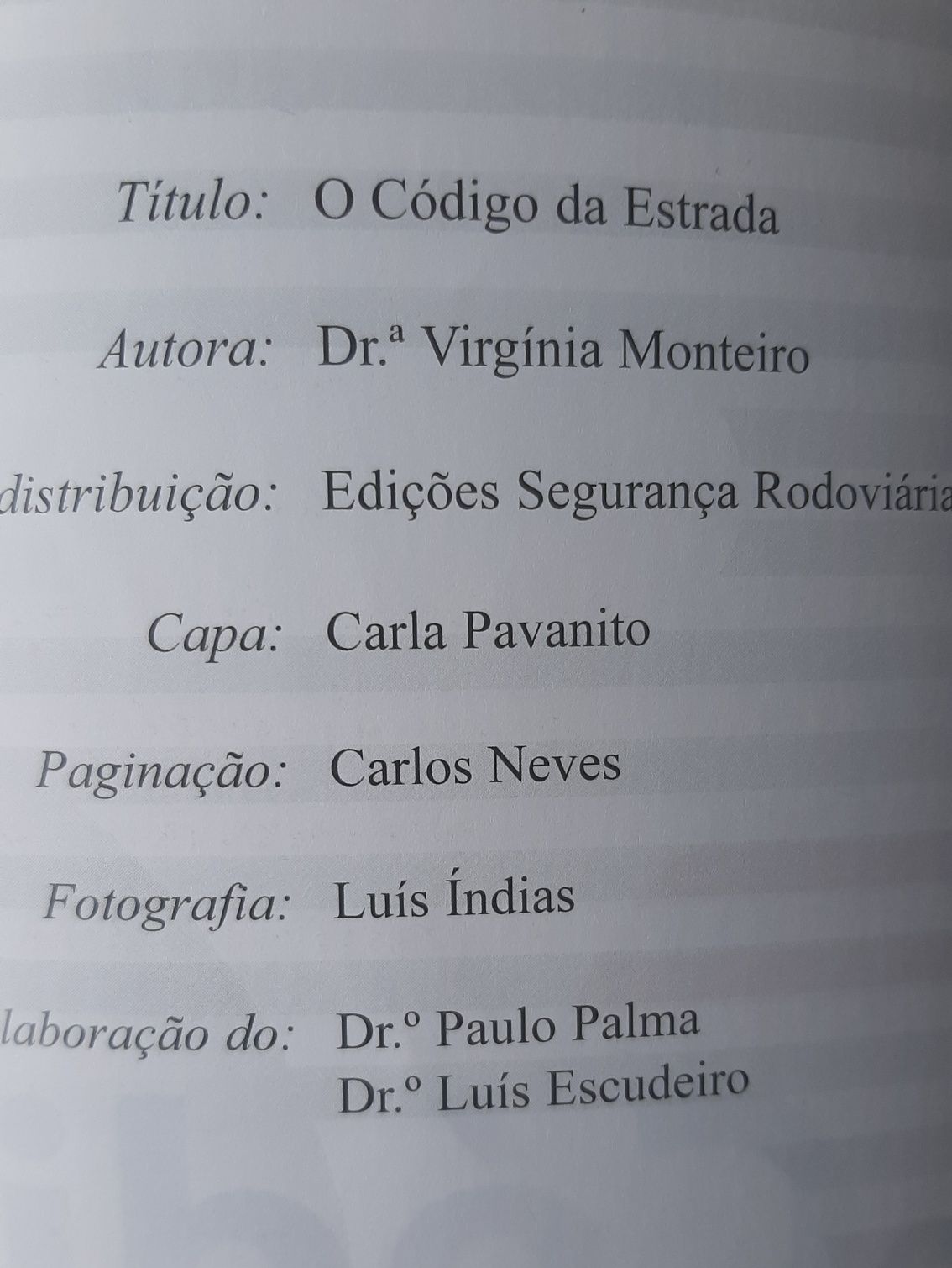 Livro Código da Estrada