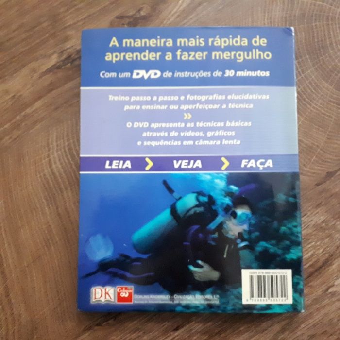 Livro aprenda a mergulhar com DVD de treino ao vivo