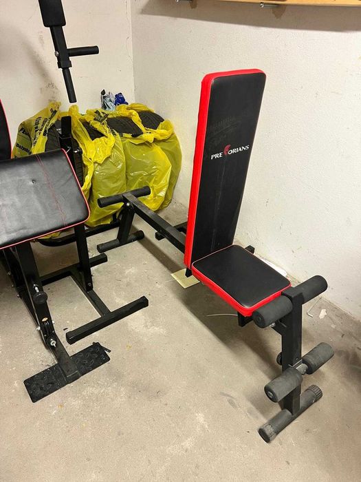 Atlas  z obciążeniem + ławka + dodatki