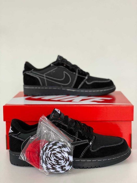 Кроссовки Nike Air Jordan 1 Low x Travis Scott 'Black Phantom' 39-45