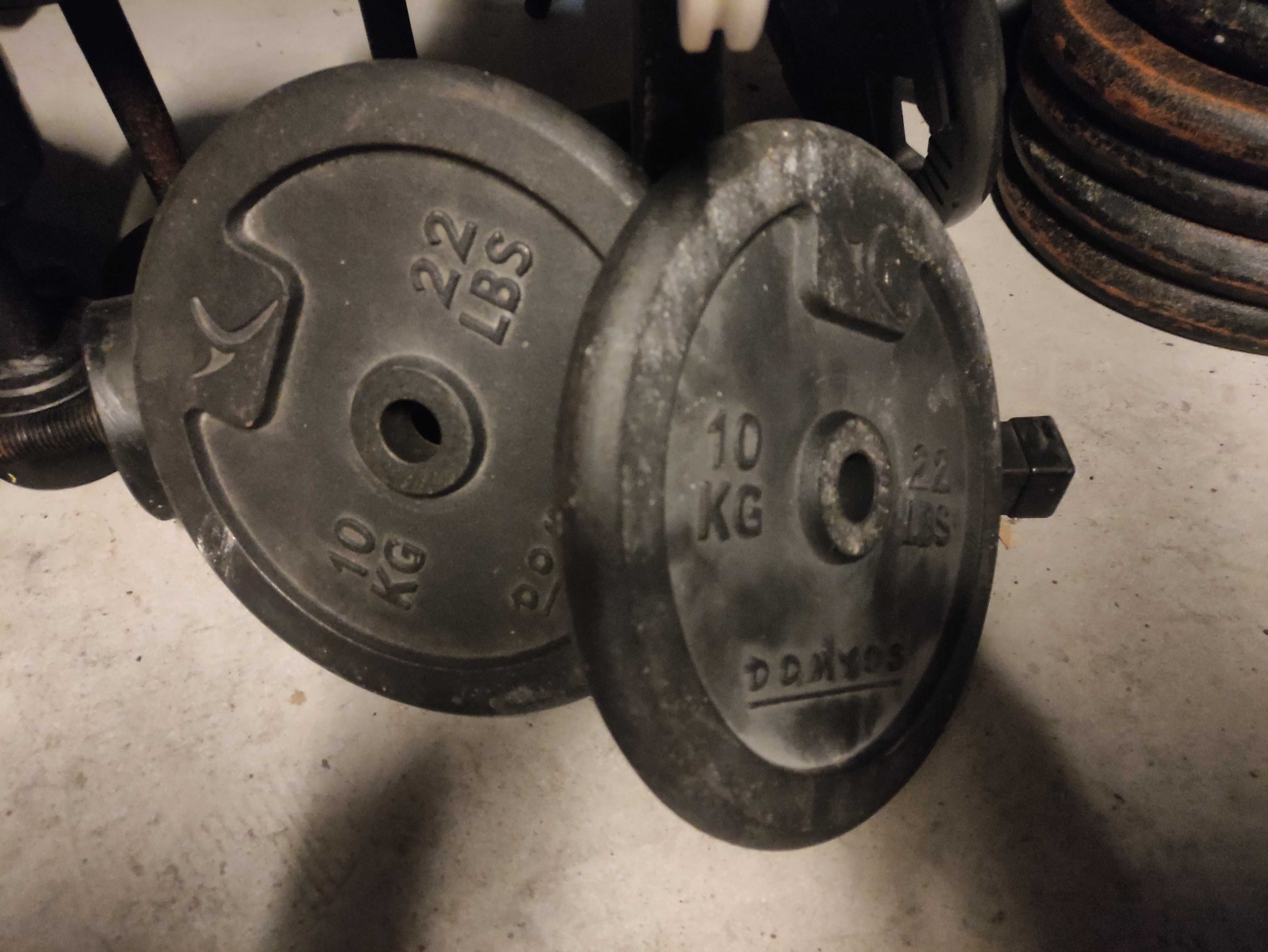 Obciążenie żeliwne Domyos Decathlon 2x10kg fi 29mm