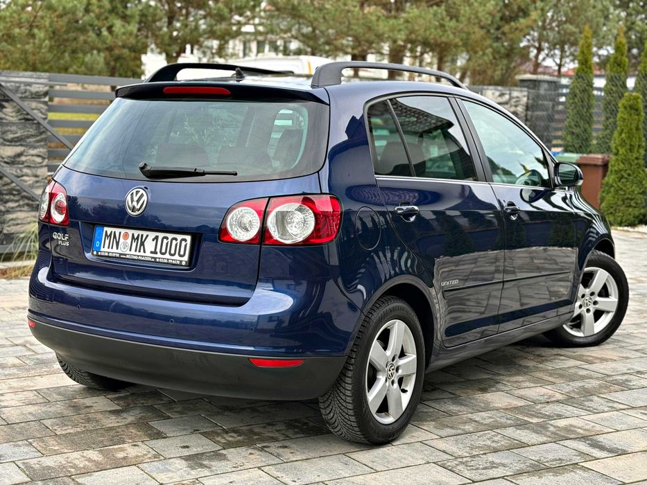 VW Golf Plus UNITED 1.4BENZ MPI 2008r Doskonały Stan Pełne Wyposażenie
