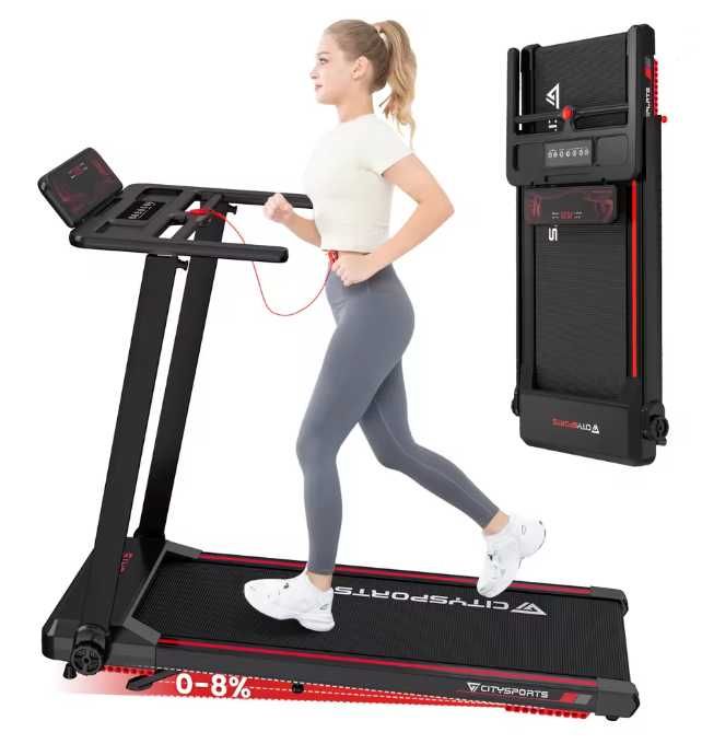 Bieżnia elektryczna składana CITYSPORTS PRO 12 km/h z aplikacją