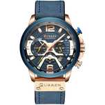 Curren Elegancki Zegarek Męski Datownik Chronograf