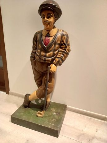 golfista drewniana rzeźba figura