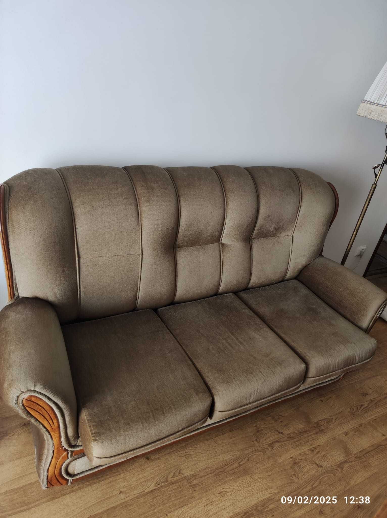 Sofá de 3 lugares + 2 sofás individuais/poltronas