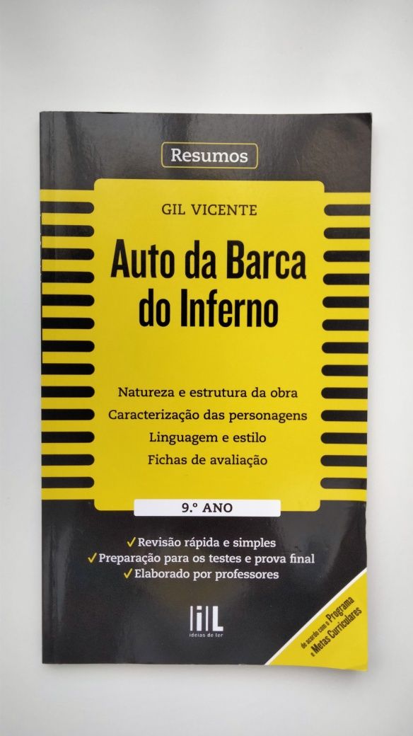 Auto da Barca do Inferno - Livro Resumos - 9°ano