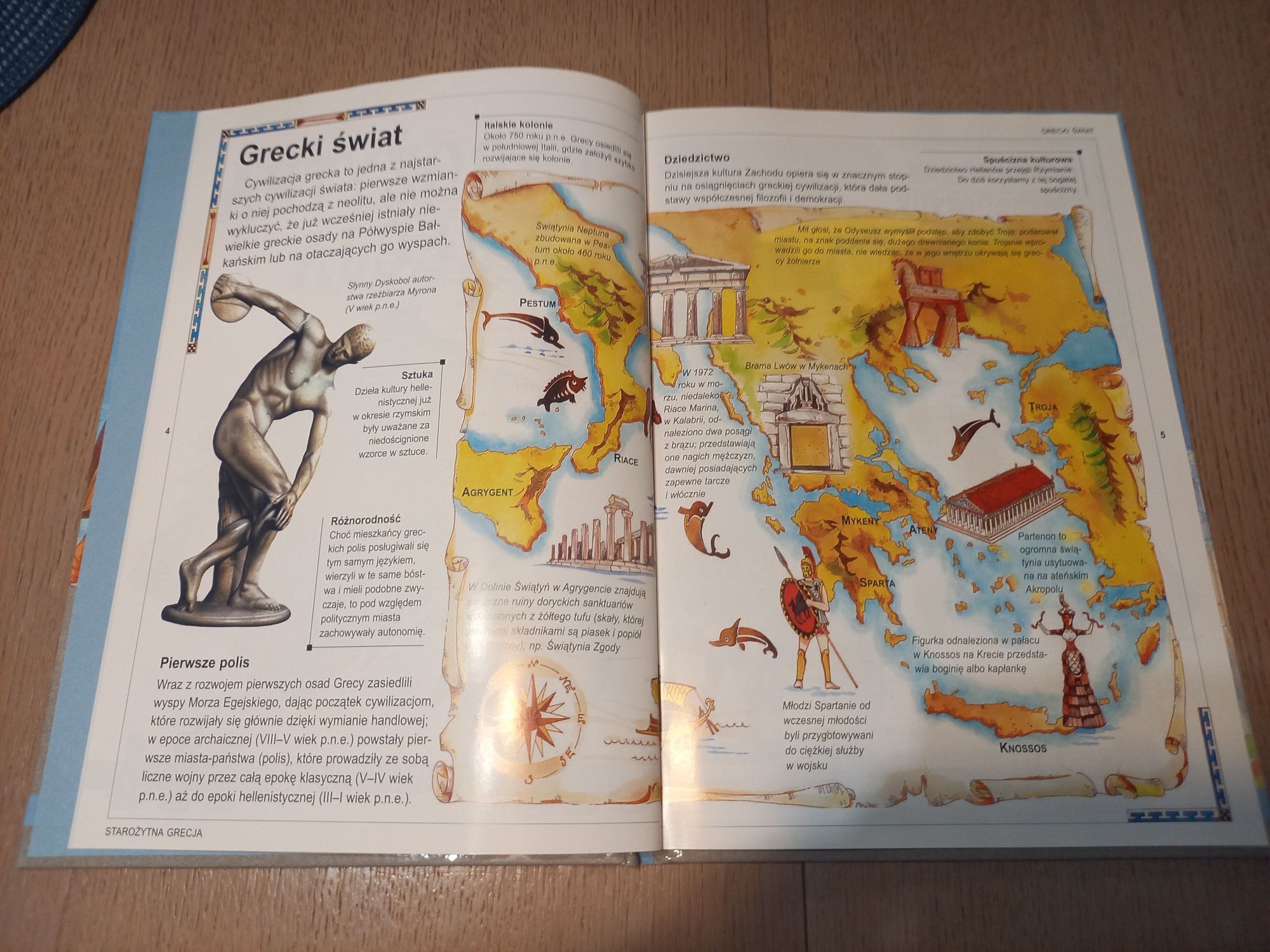 Historia Starożytna Grecja książka dla dzieci