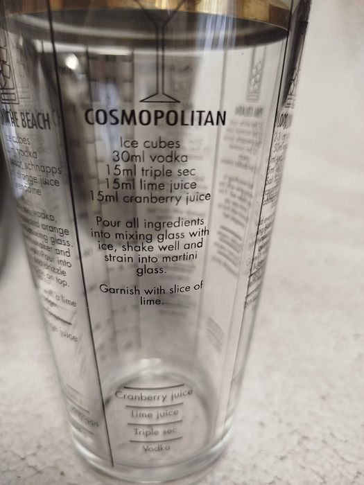 Stylowy zestaw barowy – shaker 450 ml + 2 wiaderka do lodu